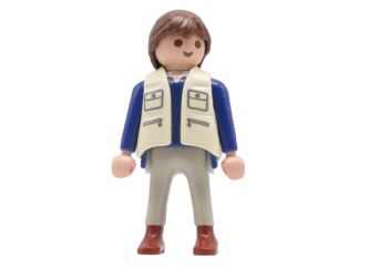 Mann Pferdetransporter