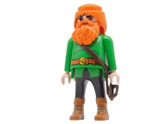 Mann Piratenkapitän Rotbart
